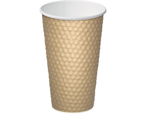 Dimple Paper Cup 16Oz 460Ml Kraft /300