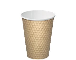 Dimple Paper Cup 12Oz 355Ml Kraft /500