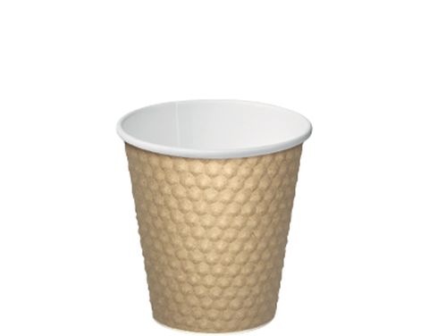 Dimple Paper Cup 8Oz 280Ml Kraft /500