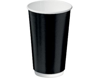 Double Wall Paper Cup 16Oz 460Ml Black /300