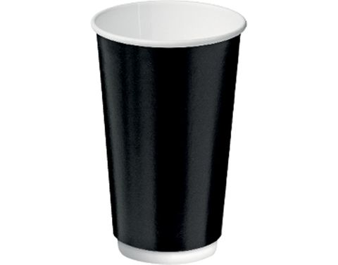 Double Wall Paper Cup 16Oz 460Ml Black /300