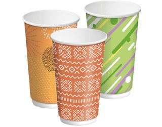 Double Wall Paper Cup Creative 16Oz 460Ml /300