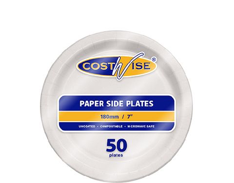 170Mm Uncoated Paper Plate / 50 (20)