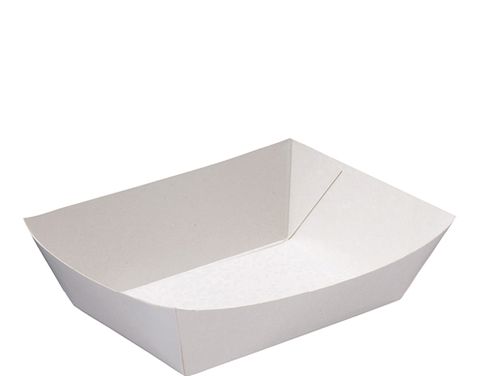 Food Tray 4 White 233X155X55Mm / 100