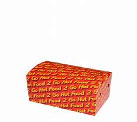 Snack Box Medium Printed Hot Food 2 Go Sleeved /50