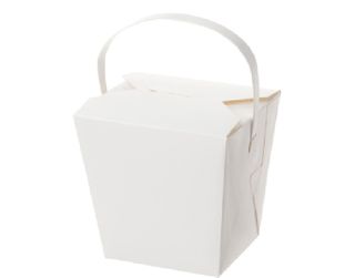 Paper Food Pail With Paper Handle White 26Oz /250