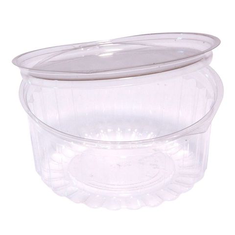 Food Bowl Hingled Flat Lid P.E.T 341Ml /250