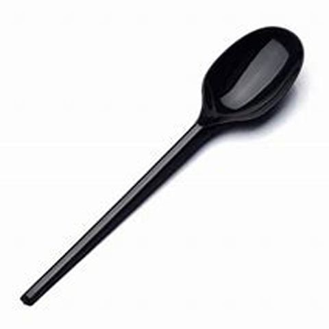 Long Handle Teaspoon - Black (Slv 50)