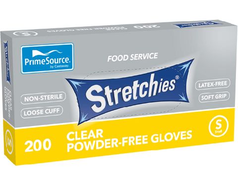 Glove Primesource Stretchies P/F Clear Large /200