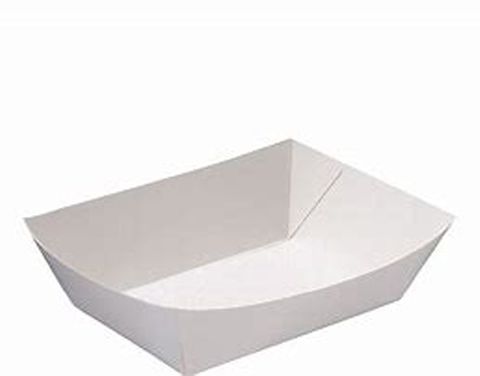 #2 Paper Food Tray White / 900