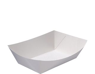 #3 Paper Food Tray White / 125 (4)