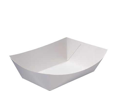 #3 Paper Food Tray White / 125 (4)