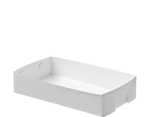 Small White Food Tray 190 X 130 X 45