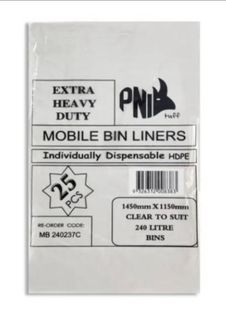 Garbage Bag Extra HD Clear 240L/ 100