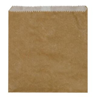 Bag Paper #4 Flat Brown (500)