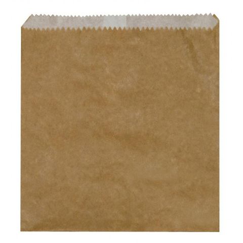 Bag Paper #4 Flat Brown (500)