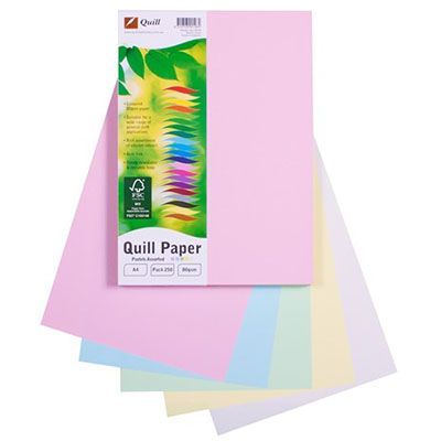 Paper A4 Pastel 80Gsm Pkt250