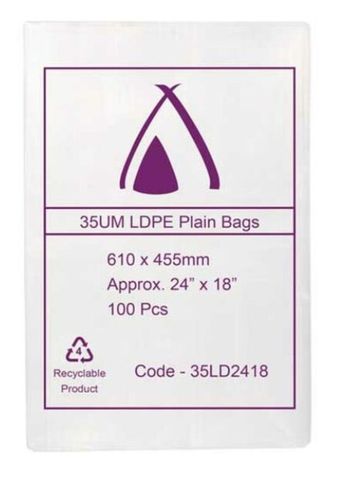 Poly Bag Clear LDPE 610X455 /500