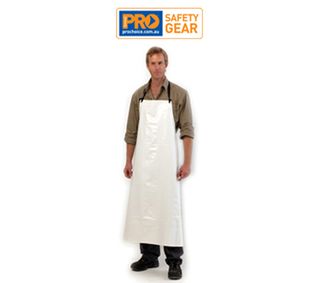 Apron Pvc Full Length White