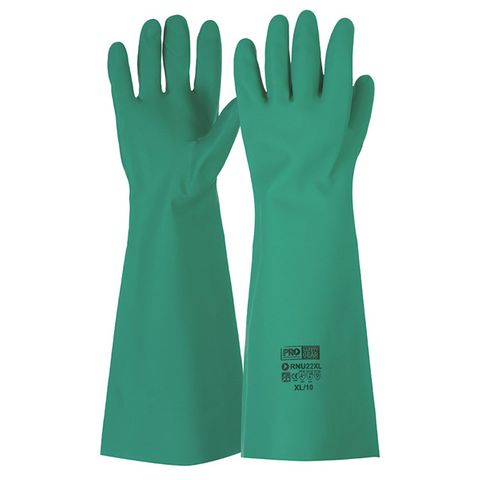 Glove Nitrile Gauntlets Medium 45Cm /Pair