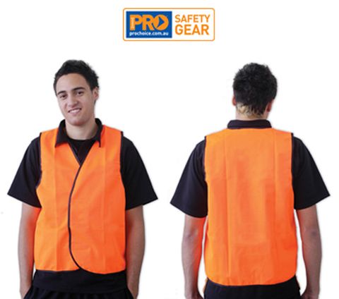 Safety Vest Fluro Orange Day Use - Small