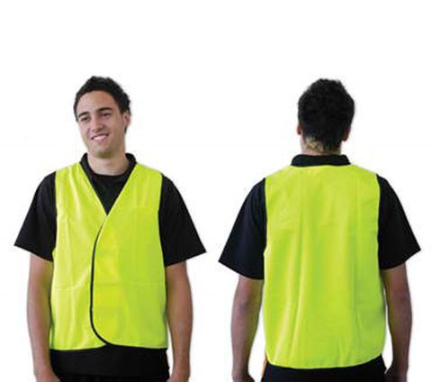 Safety Vest Fluro Yellow - Day Use / Large