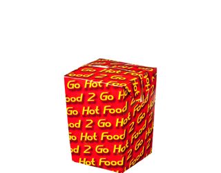 Chip Box Small Printed Hot Food 2 Go Bulk /500