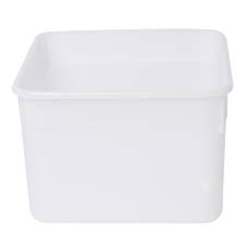 3.15L Square Natural Container & Lid /Each
