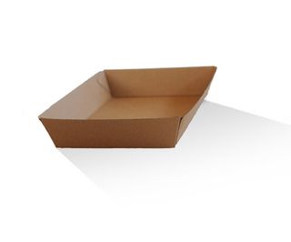 Takeaway Tray Large 152X225X45Mm Kraft/250