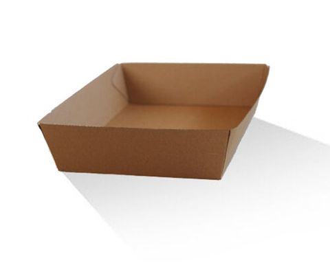 Takeaway Tray Xlge 252X179X58Mm Kraft /100