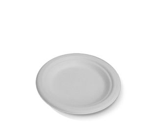 Plate Round Natural Fibre White 255 Mm /500