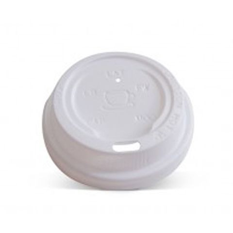 Plastic Lid To Suit 8, 12, 16oz Coffee Cup 90mm White