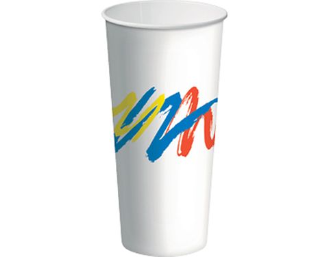 Paper Milkshake Cup Xlge Carnivale 24Oz 800Ml /500Lid Ca-Lidms24