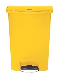 Rubbermaid 50L Slim Jim Front Step Yellow