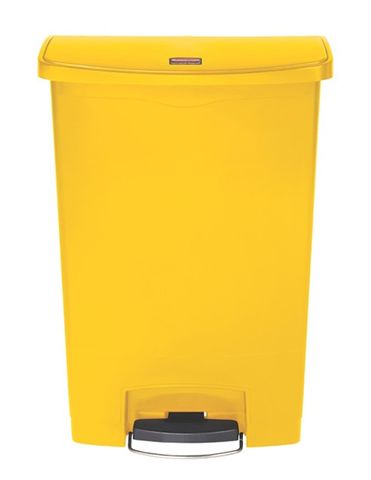 Rubbermaid 50L Slim Jim Front Step Yellow