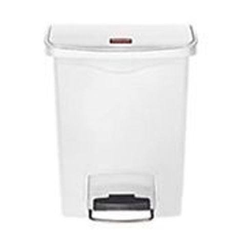 Rubbermaid White 50Lt Step On Bin