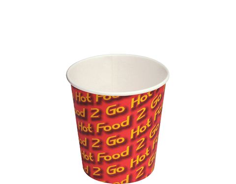 Chip Cup 340G Printed Hot Food 2 Go Sleeved /1000