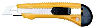 Packing Knife Large Plastic Yellow 18Mm