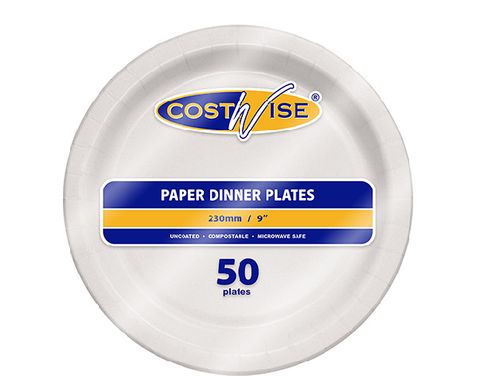 Costwise 230Mm Paper Plate / 50 (10)