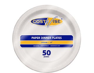 Costwise 230Mm Paper Plate / 50 (10)