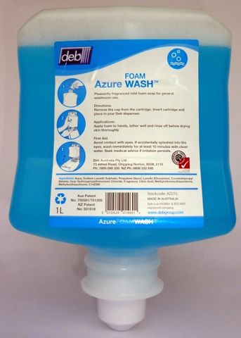 Deb Azure Foam Soap 6X1Lt/Ctn Azu1L