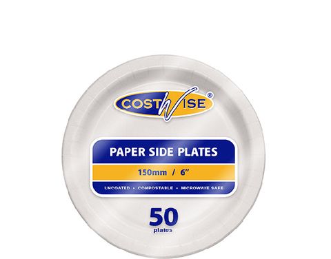 150Mm Uncoated Paper Plate Ctn 1000