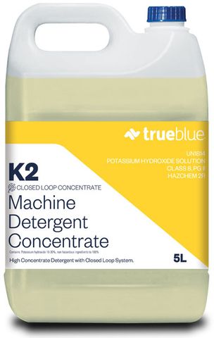 True Blue SafeLock K2 Warewash Machine Dish Detergent 5Lt