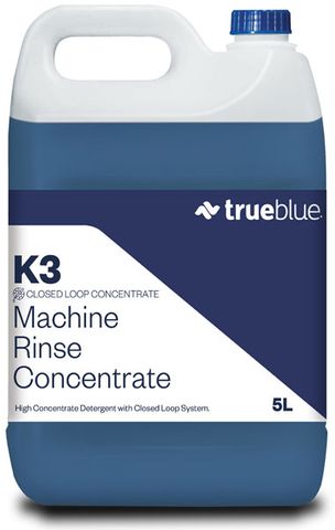 True Blue SafeLock K3 Warewash Machine Rinse Additive 5Lt