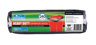 Wheelie Bin Bag Heavy Duty 240l Black