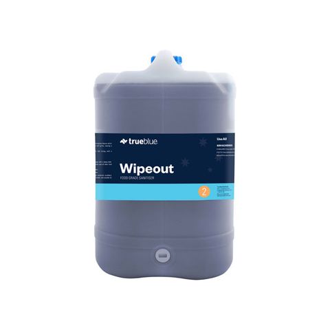 True Blue Wipeout Food Grade Sanitiser 25Lt