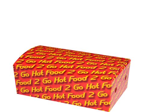 Snack Box Small Printed Hot Food 2 Go Bulk /50
