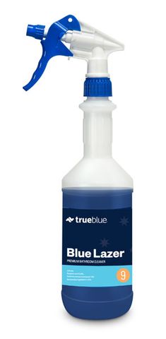 True Blue Blue Lazer Cleaner Printed Bottle 750Ml (No Trigger)