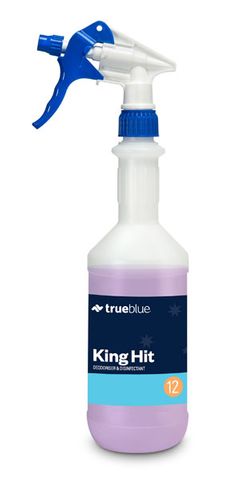True Blue King Hit Deodoriser Printed Bottle 750Ml (No Trigger)