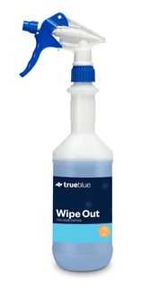 True Blue Wipeout Sanitiser Printed Bottle 750Ml (No Trigger)